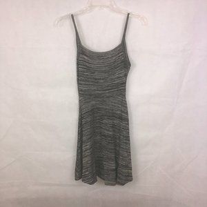 Women H&M Divide Gray Tank Top Flare Dress Size XS